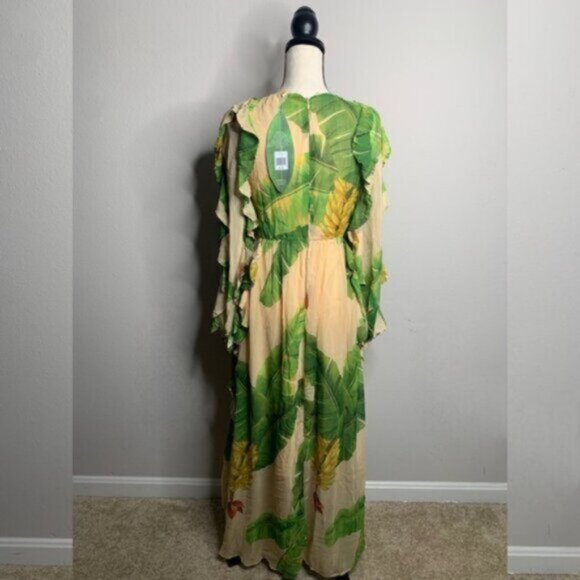 NWT Farm Rio Fresh Banana Maxi Dress - Picture 13 of 17